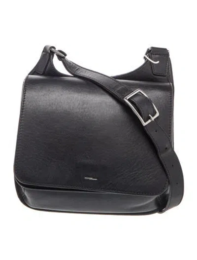 Pre-owned Shinola Leather Crossbody Bag In Black