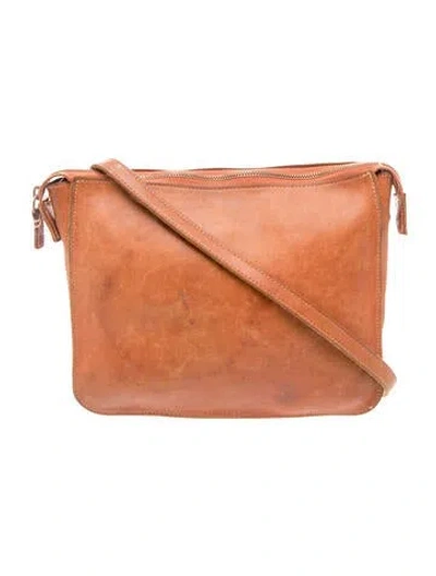 Pre-owned Shinola Leather Crossbody Bag In Brown