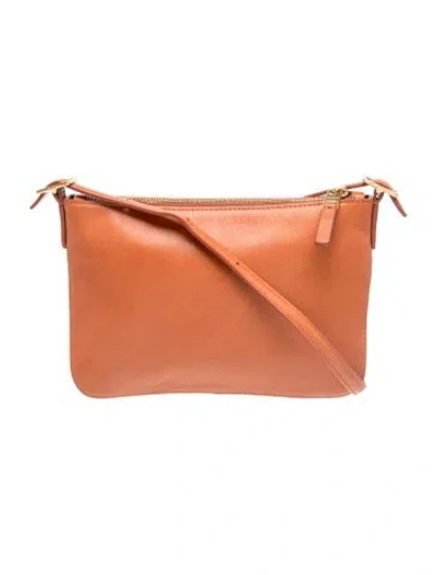 Pre-owned Shinola Leather Crossbody Bag In Brown