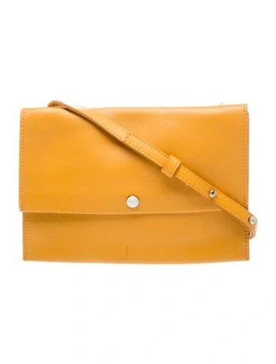 Pre-owned Shinola Leather Crossbody Bag In Brown