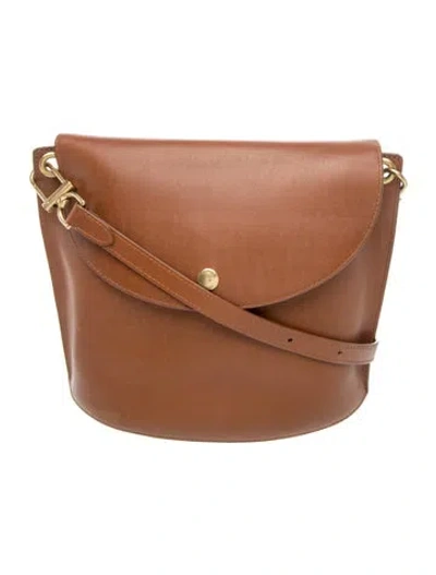 Pre-owned Shinola Leather Crossbody Bag In Brown