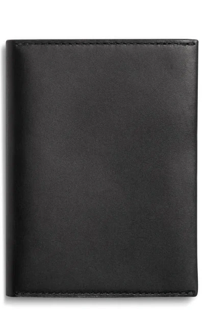 Shinola Leather Passport Holder In Black