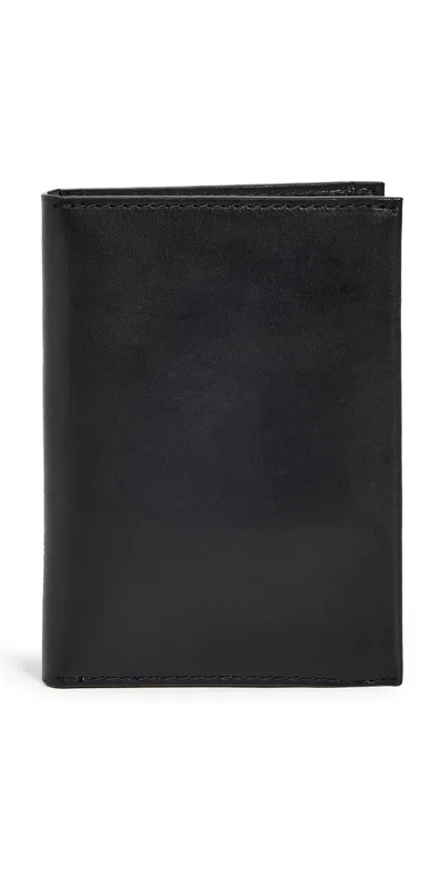 Shinola Leather Passport Wallet Black