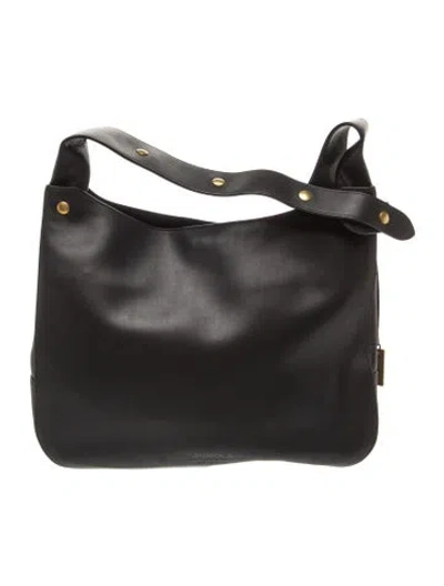 Pre-owned Shinola Leather Shoulder Bag In Black