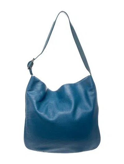 Pre-owned Shinola Leather Shoulder Bag In Blue