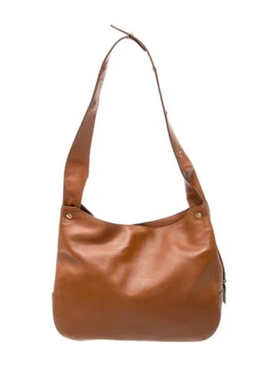 Pre-owned Shinola Leather Shoulder Bag In Brown
