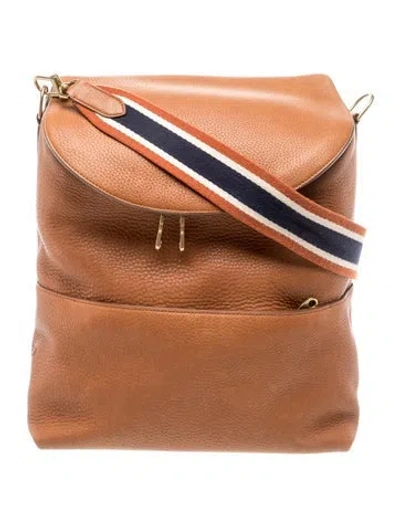 Pre-owned Shinola Leather Shoulder Bag In Brown
