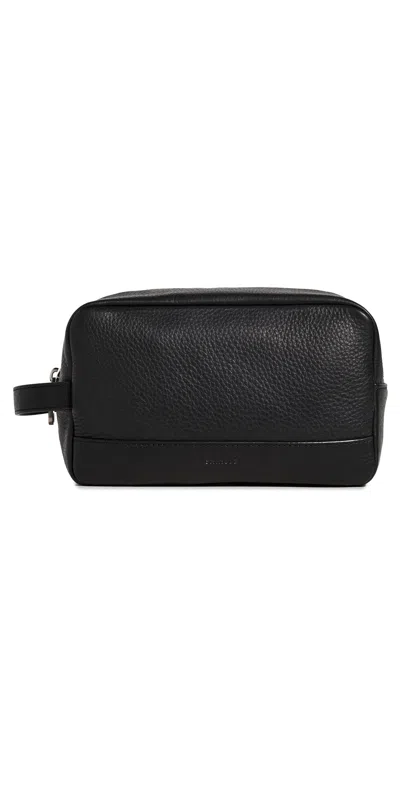 Shinola Leather Toiletry Bag Black