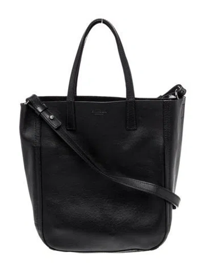 Pre-owned Shinola Leather Top Handle Bag In Black