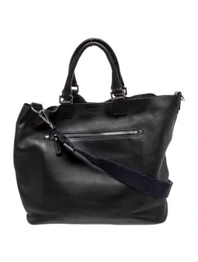 Pre-owned Shinola Leather Top Handle Bag In Black