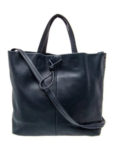 Pre-owned Shinola Leather Top Handle Bag In Blue