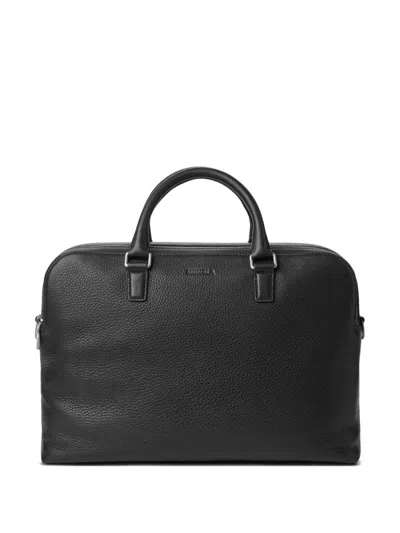 Shinola Leather Top-handle Briefcase In Black