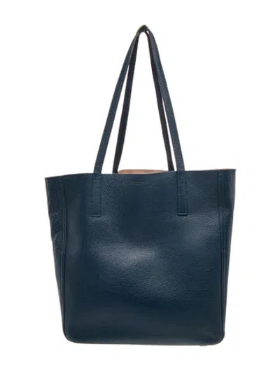 Pre-owned Shinola Leather Tote In Blue