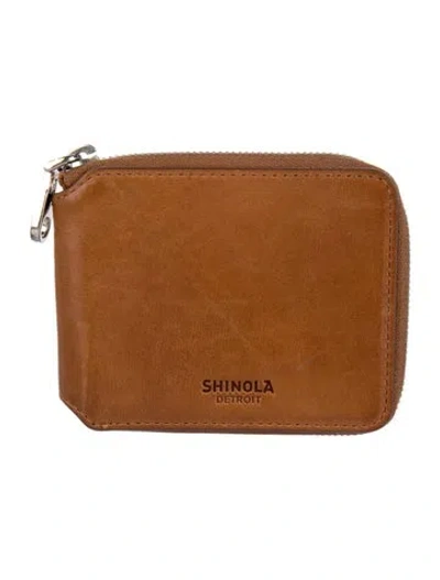 Pre-owned Shinola Leather Wallet In Brown