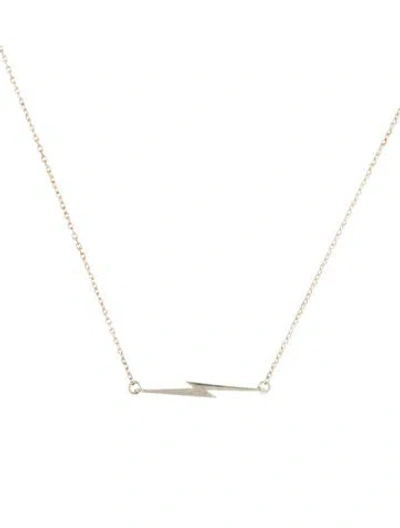 Pre-owned Shinola Lightning Bolt Necklace, 16" In Multi