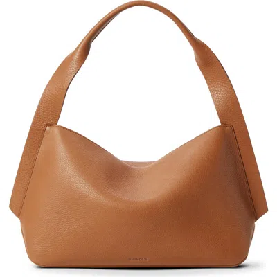 Shinola Medium Derby Leather Shoulder Bag In Brown
