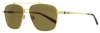 Shinola Men's Flexon Navigator Sunglasses Sh2100spm 717 Satin Gold 59mm In Multi
