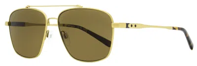 Shinola Men's Flexon Navigator Sunglasses Sh2100spm 717 Satin Gold 59mm In Multi
