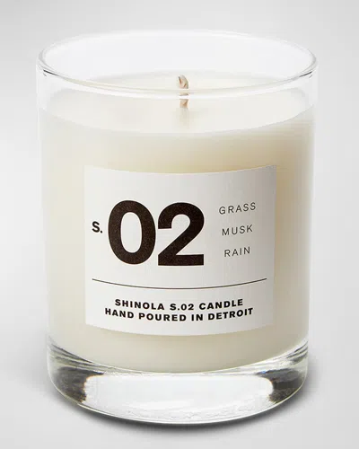 Shinola Hand Poured Candle In Grass, Musk, Rain