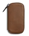 Shinola Men's Heritage Leather Travel Watch Case In Whiskey