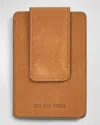 Shinola Men's Leather Card Case With Magnetic Money Clip In Tan