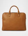 Shinola Men's Leather Portfolio Brief In Tan