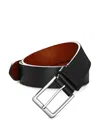Shinola Men's Lightning Bolt Leather Belt In Black