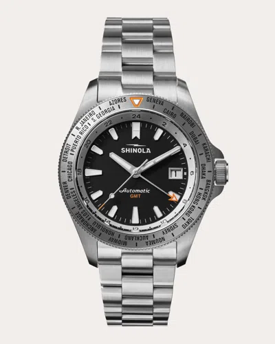 Shinola Men's Monster Gmt 40mm Bracelet Watch In Black