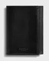 SHINOLA MEN'S NAVIGATOR TRIFOLD LEATHER WALLET