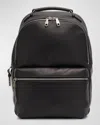Shinola Men's Runwell Grained Leather Backpack In Black
