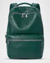 Shinola Runwell Leather Backpack In Forest