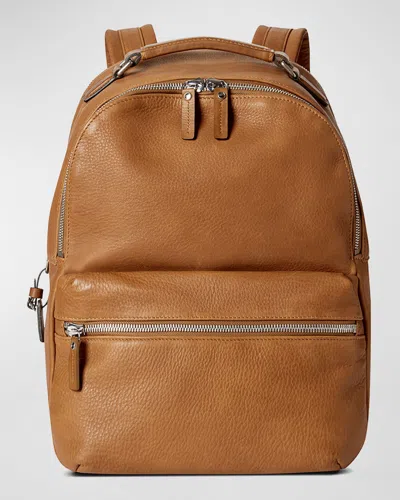 Shinola Men's Runwell Grained Leather Backpack In Blue