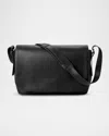 Shinola Leather Messenger Bag In Black
