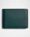 Shinola Men's Slim Vachetta Leather Bifold Wallet In Forest