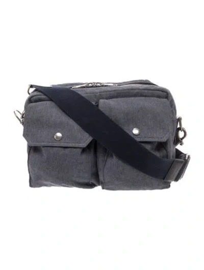 Pre-owned Shinola Messenger Bag In Blue