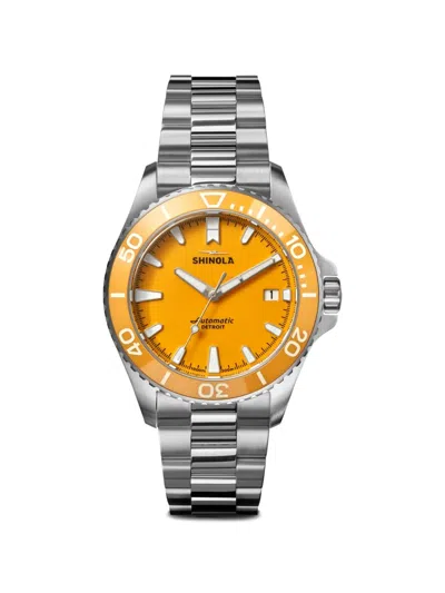 Shinola Monster 39mm Watch In Orange