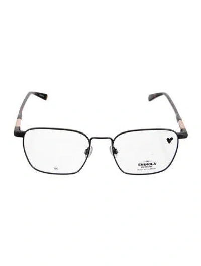 Pre-owned Shinola Narrow Eyeglasses In Brown