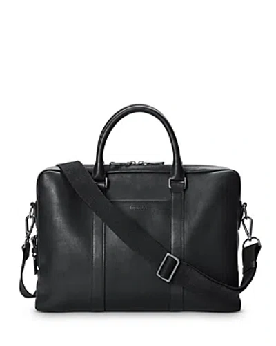 Shinola Navigator Leather Computer Briefcase In Black