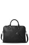 Shinola Portfolio Leather Briefcase In Black