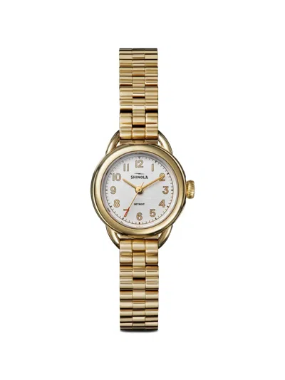 Shinola Runabout 25mm Watch In Gold