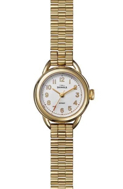 Shinola Runabout Bracelet Watch, 25mm In Gold
