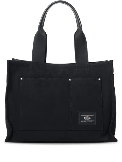 Shinola Runabout Canvas Tote Bag In Black