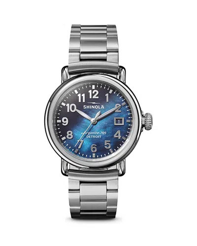 Shinola Runwell 3hd Watch, 36mm In Metallic