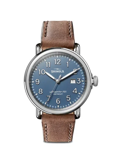 Shinola Runwell 41mm Watch In Brown