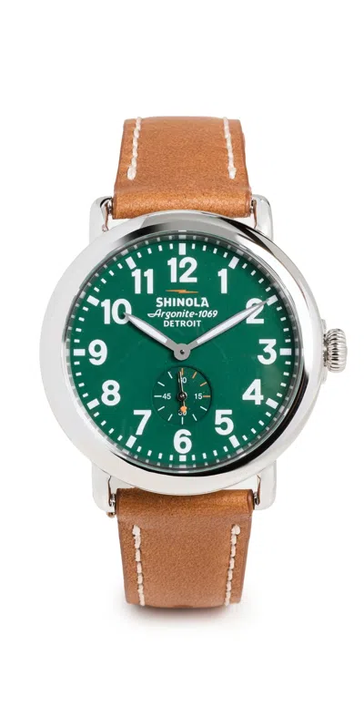 Shinola Runwell 41mm Watch Green