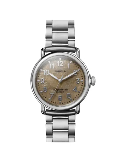 Shinola Runwell 41mm Watch In Brown