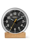 Shinola Runwell 6-inch Desk Clock In Black