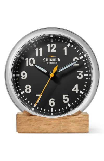Shinola Runwell 6-inch Desk Clock In Black