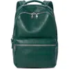 Shinola Runwell Leather Backpack In Forest