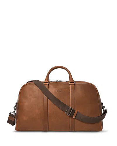 Shinola Runwell Leather Duffle Navigator In Brown